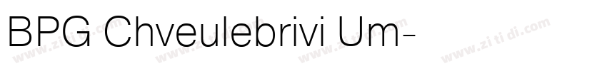 BPG Chveulebrivi Um字体转换